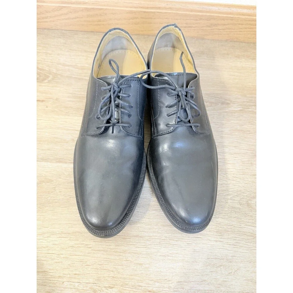Cole Haan Black Leather Plain Toe Oxford Dress Shoes Lace Up Men’s Size 8